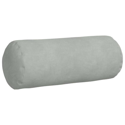 Bolsterkuddar 2 pcs Ljusgrå Ø 15 x 40 cm Kordread tyg