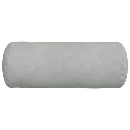 Bolsterkuddar 2 pcs Ljusgrå Ø 15 x 40 cm Kordread tyg