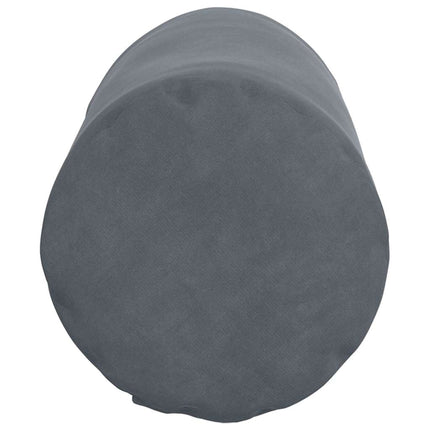 Bolsterkuddar 2 pcs Mörkgrå Ø 15 x 40 cm Kordread tyg