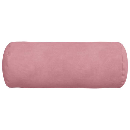 Bolsterkuddar 2 pcs Rosa Ø 15 x 40 cm Kordread tyg