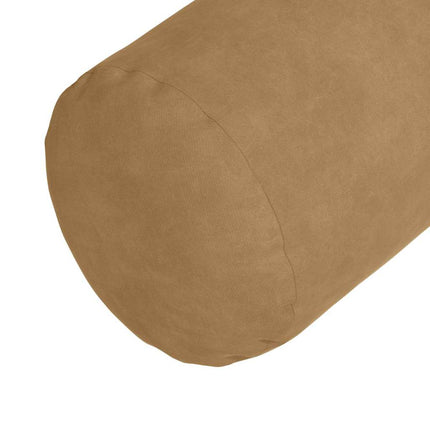 Bolsterkuddar 2 pcs Brun Ø 15 x 40 cm Kordread tyg