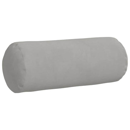 Bolsterkuddar 2 pcs Ljusgrå Ø 15 x 40 cm Mikrofiber Tyg