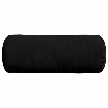 Bolsterkuddar 2 pcs Svart Ø 15 x 40 cm Mikrofiber Tyg