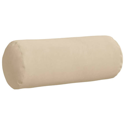 Bolsterkuddar 2 pcs Kräm Ø 15 x 40 cm Mikrofiber Tyg