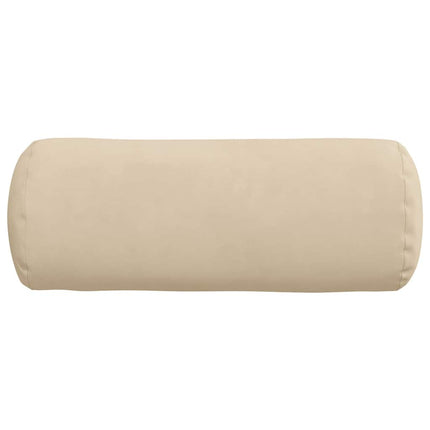 Bolsterkuddar 2 pcs Kräm Ø 15 x 40 cm Mikrofiber Tyg