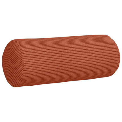 Bolsterkuddar 2 pcs Röd orange Ø 15 x 40 cm Kordread tyg