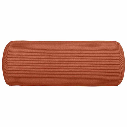 Bolsterkuddar 2 pcs Röd orange Ø 15 x 40 cm Kordread tyg