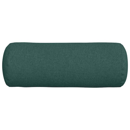 Bolsterkuddar 2 pcs Mörkgrön Ø 25 x 70 cm tyg