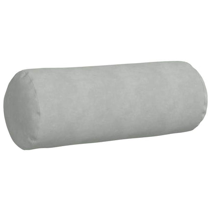 Bolsterkuddar 2 pcs Ljusgrå Ø 25 x 70 cm Kordread tyg