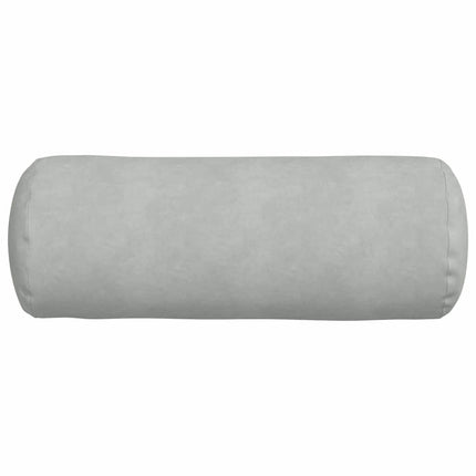 Bolsterkuddar 2 pcs Ljusgrå Ø 25 x 70 cm Kordread tyg