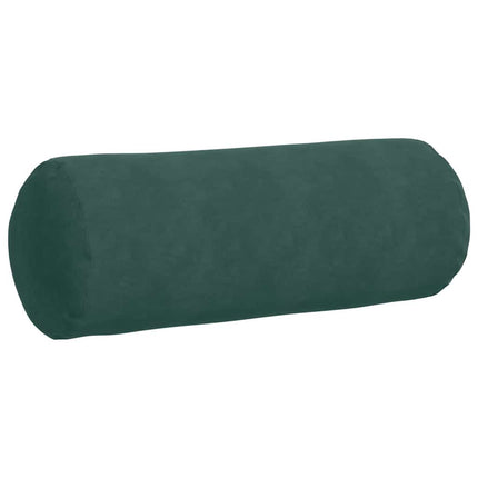 Bolsterkuddar 2 pcs Mörkgrön Ø 25 x 70 cm Kordread tyg
