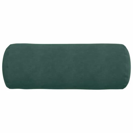 Bolsterkuddar 2 pcs Mörkgrön Ø 25 x 70 cm Kordread tyg