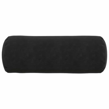 Bolsterkuddar 2 pcs Svart Ø 25 x 70 cm Kordread tyg