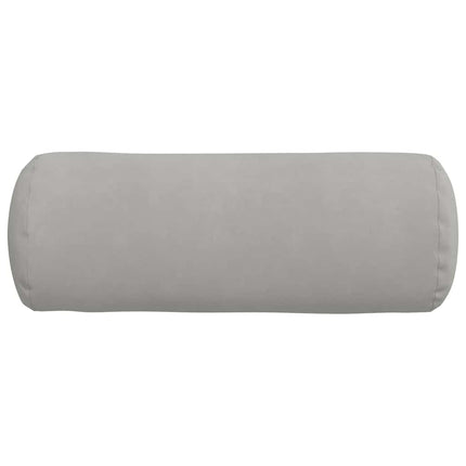 Bolsterkuddar 2 pcs Ljusgrå Ø 25 x 70 cm Mikrofiber Tyg