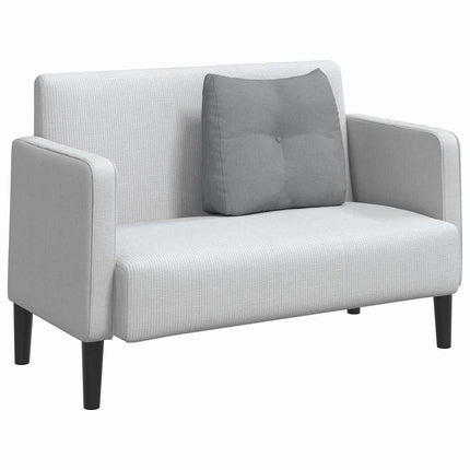 Ryggkudde Ljusgrå 60 x 24 x 50 cm tyg