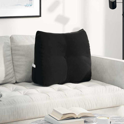 Ryggkudde Svart 60 x 24 x 50 cm Sammet
