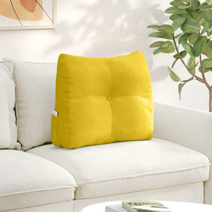 Ryggkudde Gul 60 x 24 x 50 cm Sammet