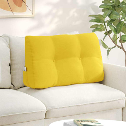 Ryggkudde Ljusgul 80 x 24 x 50 cm tyg