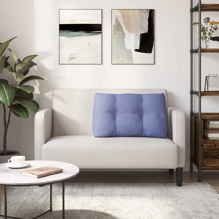 Ryggkudde Jeansblå 80 x 24 x 50 cm tyg