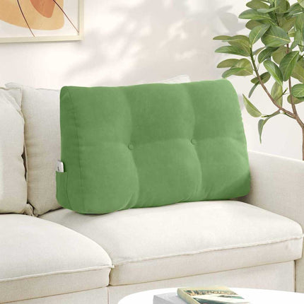 Ryggkudde Ljusgrön 80 x 24 x 50 cm Sammet