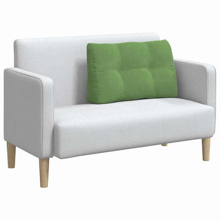 Ryggkudde Ljusgrön 80 x 24 x 50 cm Sammet