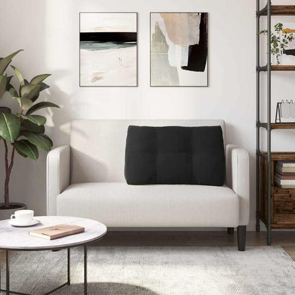 Ryggkudde Svart 80 x 24 x 50 cm Sammet
