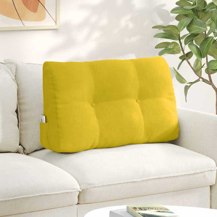 Ryggkudde Gul 80 x 24 x 50 cm Sammet