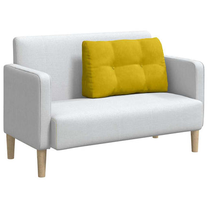 Ryggkudde Gul 80 x 24 x 50 cm Sammet