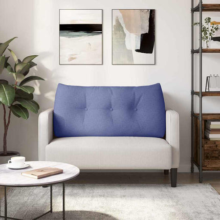 Ryggkudde Jeansblå 100 x 24 x 50 cm tyg