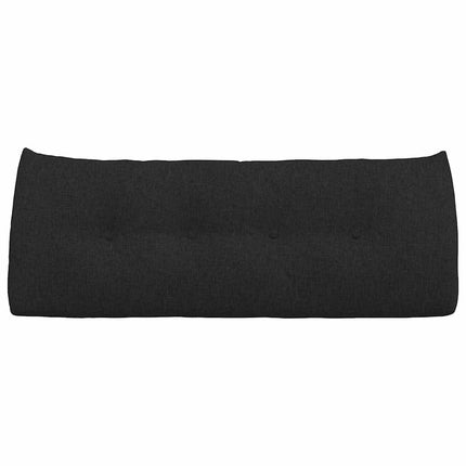 Ryggkudde Svart 120 x 24 x 50 cm tyg