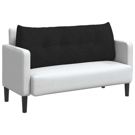 Ryggkudde Svart 120 x 24 x 50 cm tyg