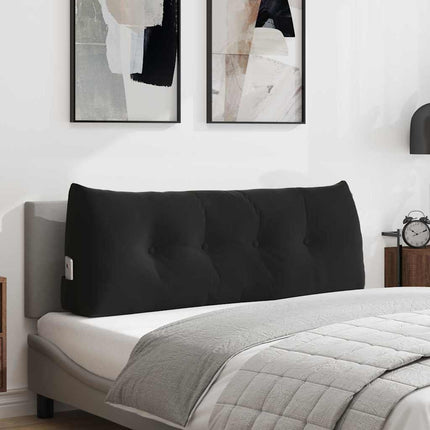 Ryggkudde Svart 120 x 24 x 50 cm Sammet