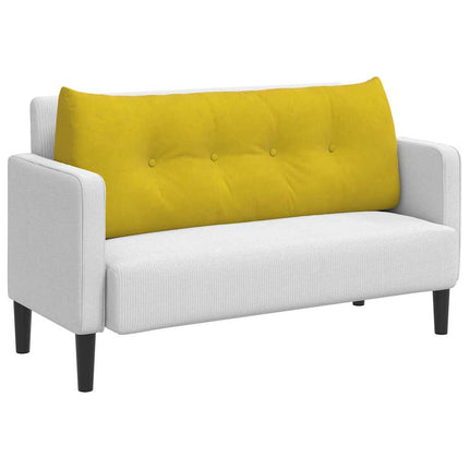 Ryggkudde Gul 120 x 24 x 50 cm Sammet