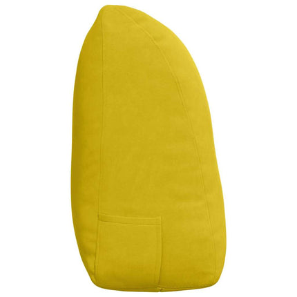 Ryggkudde Gul 120 x 24 x 50 cm Sammet