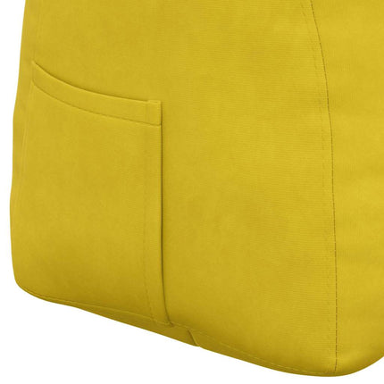 Ryggkudde Gul 140 x 24 x 50 cm Sammet
