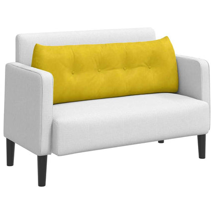 Ryggkudde Gul 140 x 24 x 50 cm Sammet