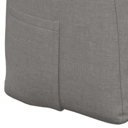 Ryggkudde Taupe 160 x 24 x 50 cm tyg
