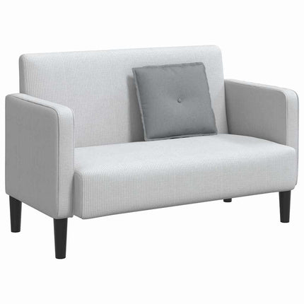 Ryggkudde Ljusgrå 50 x 19 x 45 cm tyg