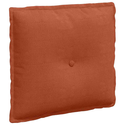 Ryggkudde Röd orange 50 x 45 cm Kordread tyg