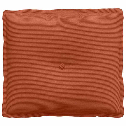 Ryggkudde Röd orange 50 x 45 cm Kordread tyg