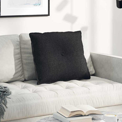 Ryggkudde Svart 60 x 19 x 50 cm tyg