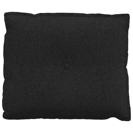 Ryggkudde Svart 60 x 19 x 50 cm tyg