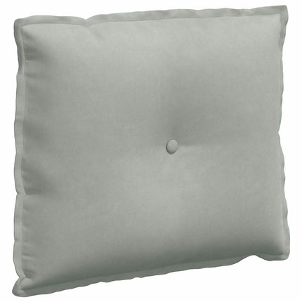 Ryggkudde Ljusgrå 60 x 50 cm Kordread tyg