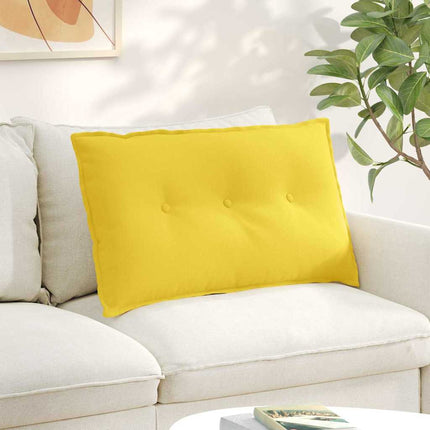 Ryggkudde Ljusgul 80 x 19 x 50 cm tyg