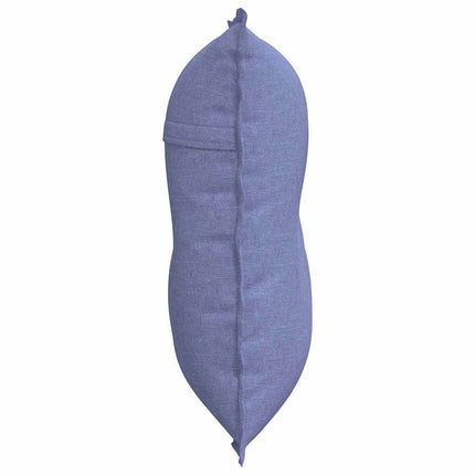 Ryggkudde Jeansblå 80 x 19 x 50 cm tyg