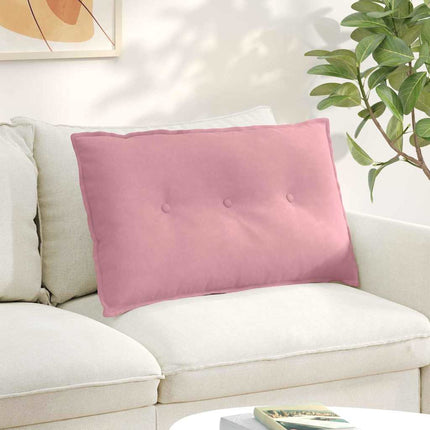 Ryggkudde Rosa 80 x 50 cm Kordread tyg