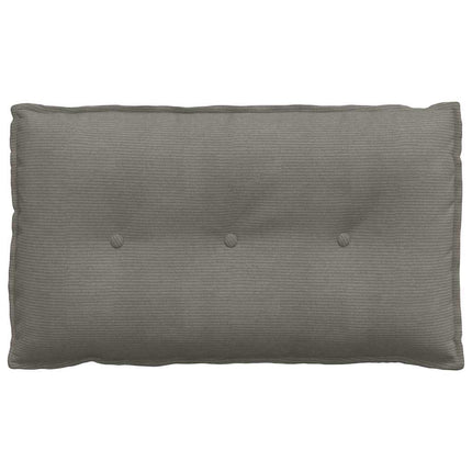 Ryggkudde Ljusgrå 80 x 50 cm Kordread tyg