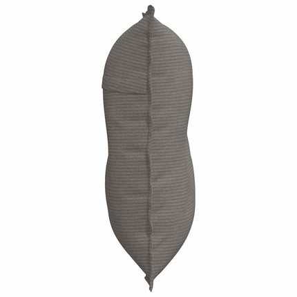 Ryggkudde Ljusgrå 80 x 50 cm Kordread tyg