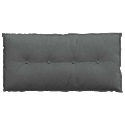 Ryggkudde Mörkgrå 100 x 19 x 50 cm tyg