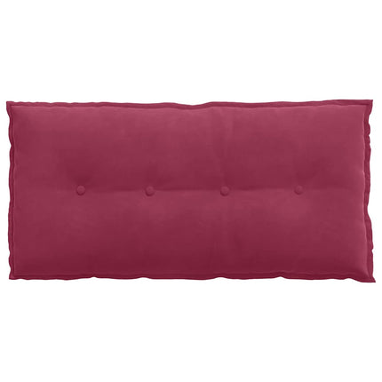 Ryggkudde Vinröd 100 x 50 cm Kordread tyg